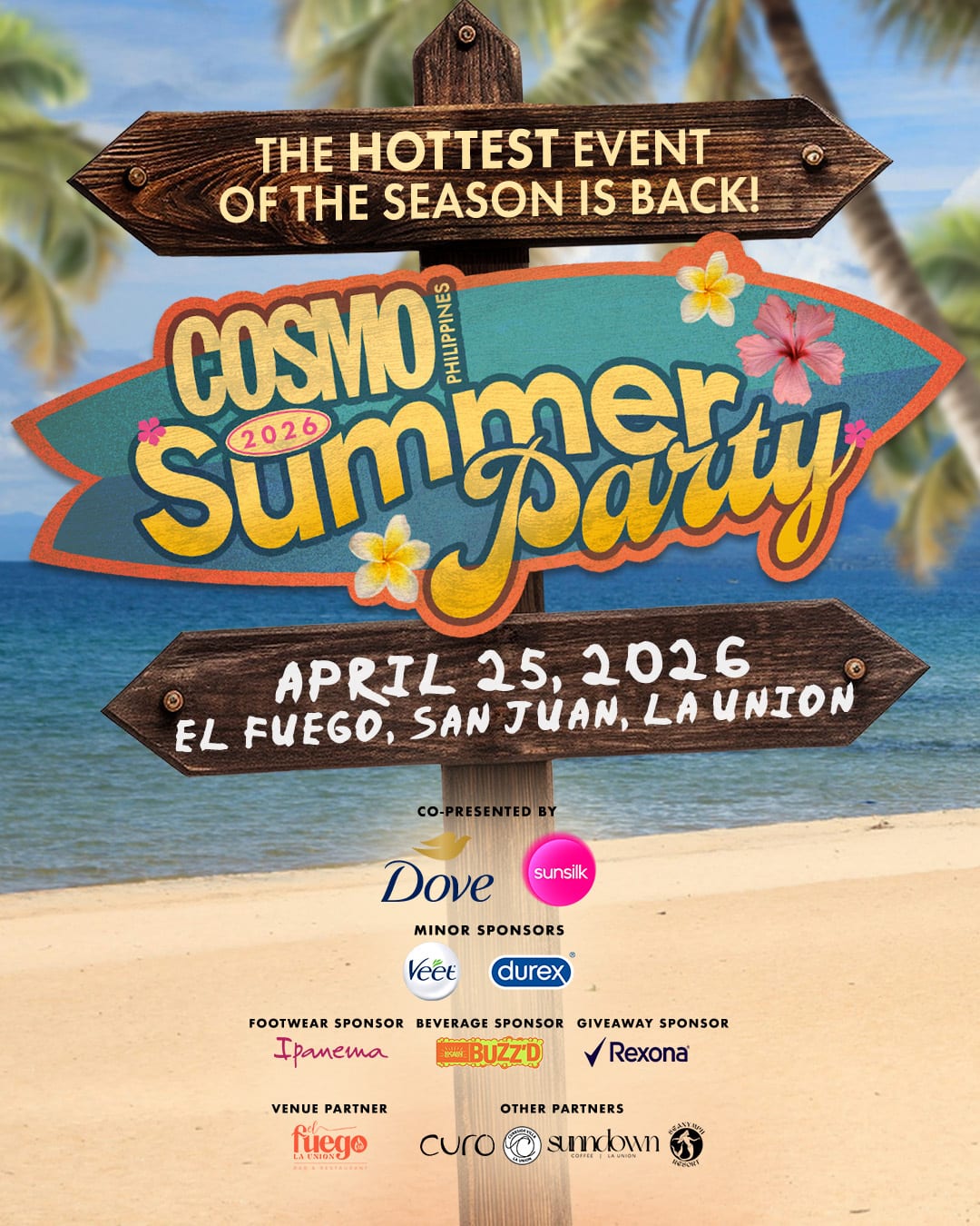 cosmo summer party 2026 poster